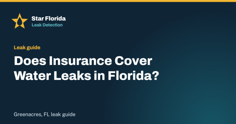Does Homeowners Insurance Cover Water Leaks in Florida? A Greenacres Guide